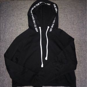 Cropped hoodie